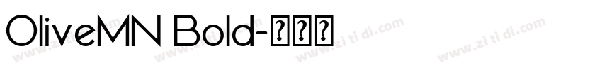 OliveMN Bold字体转换